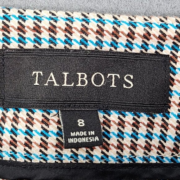 Talbots Signature Ankle Pants Women's Size 8 Multicolor Dress Career Boho - Picture 3 of 12